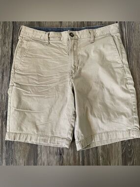 George Khaki Shorts Men’s Size 30 Stretch Casual Chino Flat Front Beige